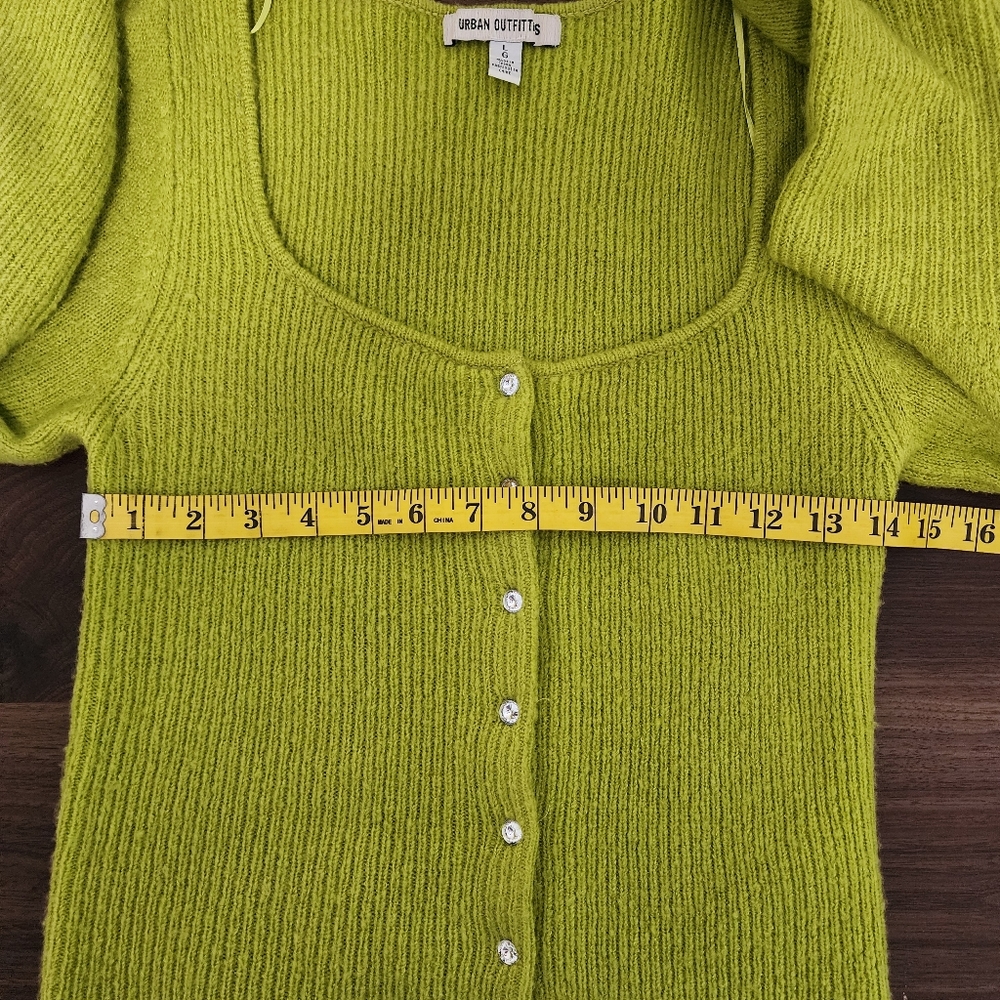 Urban Outfitters Ashley Jeweled Button Down Knit Cardigan Sweater - Picture 7 of 10